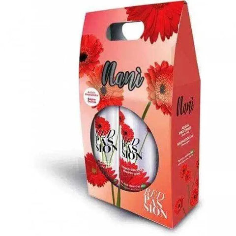 Nani sweet home red passion gift set with body mist 75ml and shower cream 250ml.