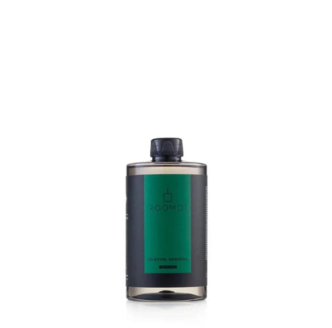 ROOMOI geurstokjes Celestial Gardenia navulling 500ml fles op witte achtergrond.