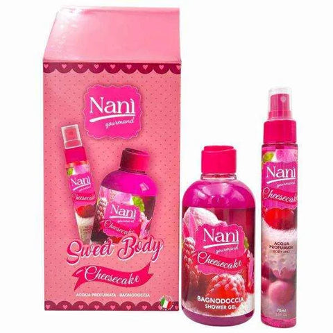 nani suarez cheesecake bodymist en baddouche cadeauverpakking set met zoete geur