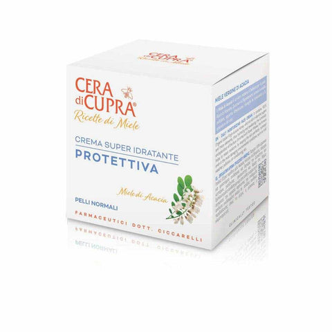 Cera di cupra gezichtscreme super hydraterend en beschermend, 50ml, voor normale huid, met acaciahoning en bloemenwas.