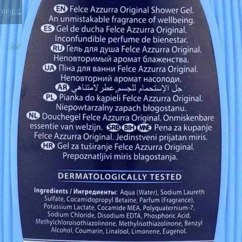 Felce Azzurra douchegel classic 400ml - Hemelse-geuren.nl
