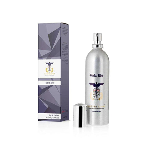 Les perles d'orient eau de parfum sale blu 150ml bottle with packaging, featuring marine and fruity notes with a cedarwood base.