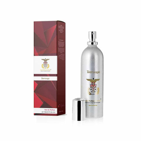 Les perles d'orient eau de parfum barouge 150ml with notes of bitter almond, saffron, jasmine, cedar, ambergris, and musk.