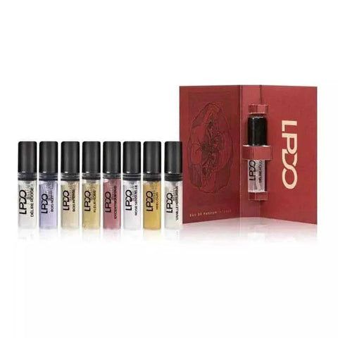 LPDO testerset eau de parfum intense edpi with 2ml samples of 24 fragrances.