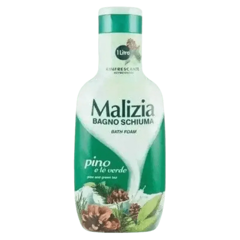 Malizia badcreme groene thee dennengeur 1000ml fles