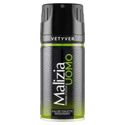 Malizia bodyspray deodorant vetiver 150ml - Hemelse-geuren.nl