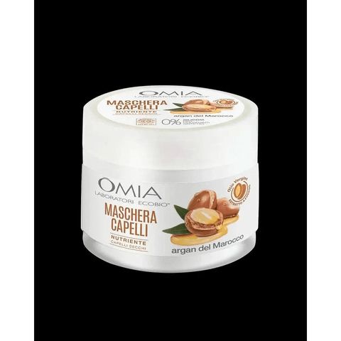 Omia Bio haarmasker arganolie voor droog en broos haar.