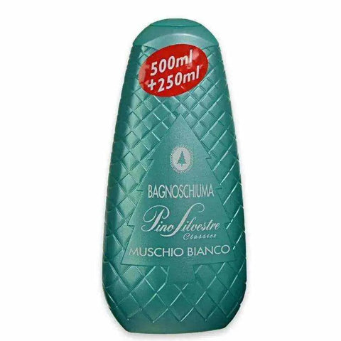 Pino Silvestre badcreme en douchegel white musk 750ml bottle.