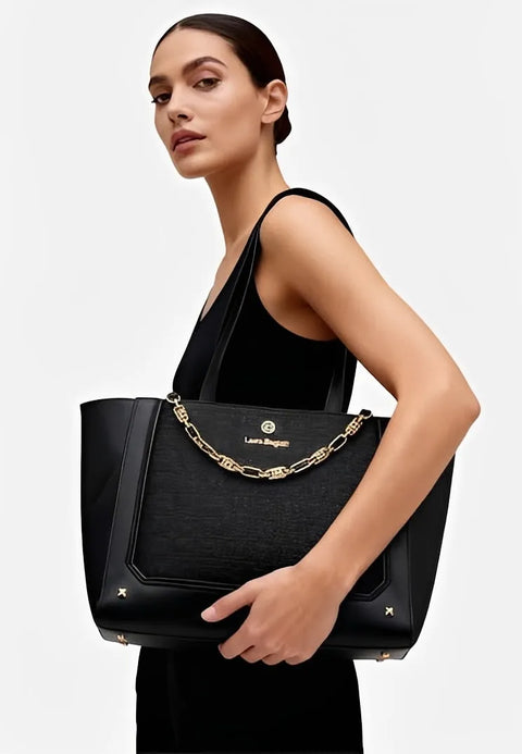 Laura Biagiotti Arkkette Shopping Bag zwart