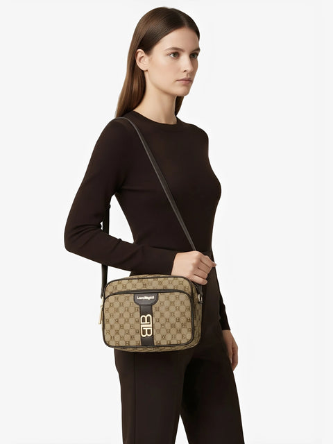 Laura Biagiotti Delray Crossbody Bag Bruin