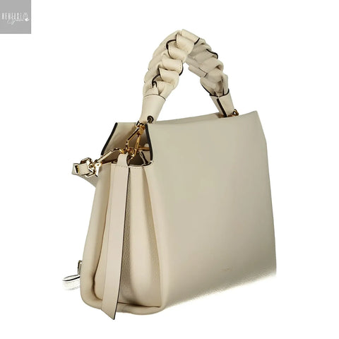 Coccinelle Boheme Schoudertas bianco Leer Made in Italy