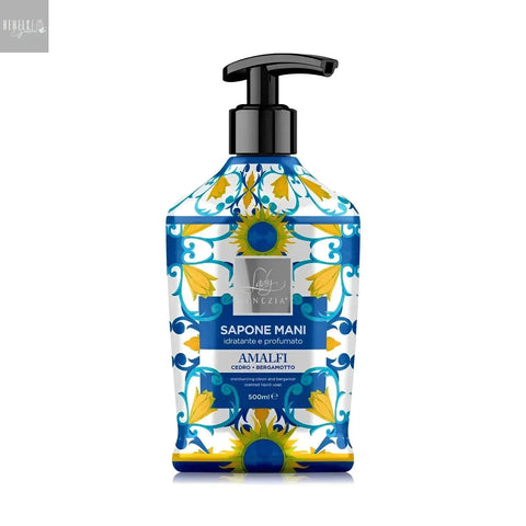 Lady Venezia Ceramiche Artistieke Handzeep Amalfi en Ceder en bergamot 500ml - Hemelse-geuren.nl