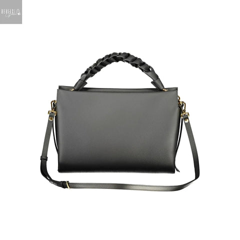 Coccinelle Boheme Schoudertas zwart Leer Made in Italy