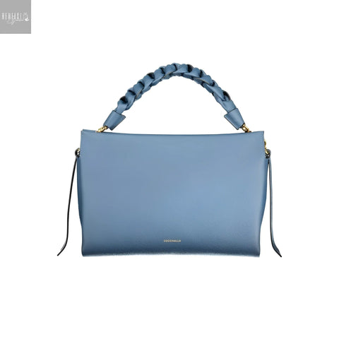 Coccinelle Boheme Schoudertas blauw Leer Made in Italy