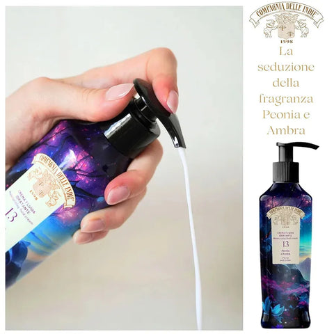 Compagnia Delle Indie cadeauverpakking pioenroos en amber nr 13 edp 75ml met bodylotion 250ml - Hemelse-geuren.nl
