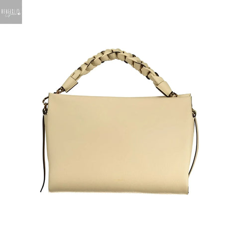 Coccinelle Boheme Schoudertas beige Leer Made in Italy