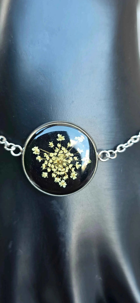 Armband zilverkleur met wilde peen handgemaakt op Sardinië carota selvatico nero grande - Hemelse-geuren.nl