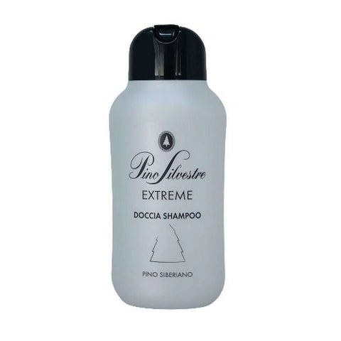 Pino Doccia Shampoo 250ml Estremo Grigio bottle, 2-in-1 men's shampoo and body wash.
