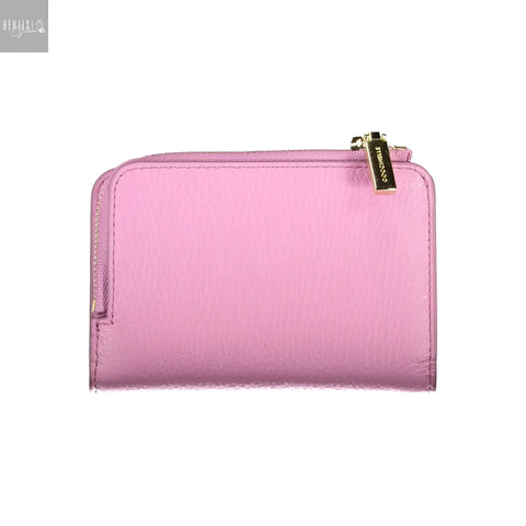COCCINELLE Viola Portemonnee Leer Roze Metallic