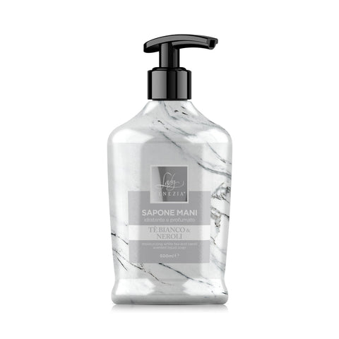 Lady Venezia Collezione Marmi – Luxe Handzeep tè bianco e neroli, witte thee met neroli (500 ml) - Hemelse-geuren.nl