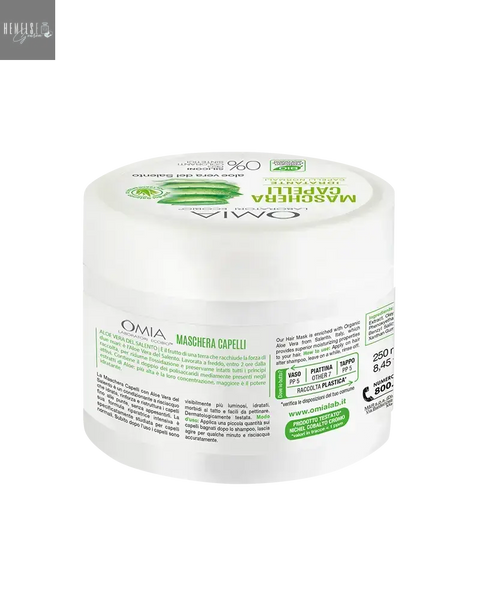 Omia Bio Haarmasker Aloe Vera voor droog dof en gevoelig haar Hemelse-geuren.nl
