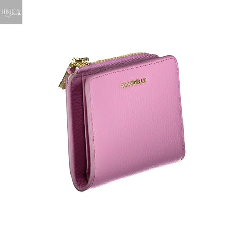 COCCINELLE Viola Portemonnee Leer Roze Metallic