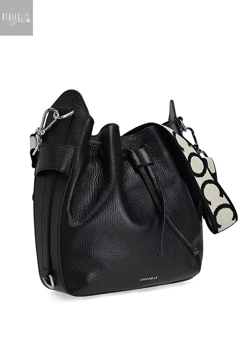 COCCINELLE Gretel Ribbon sling bag nero black