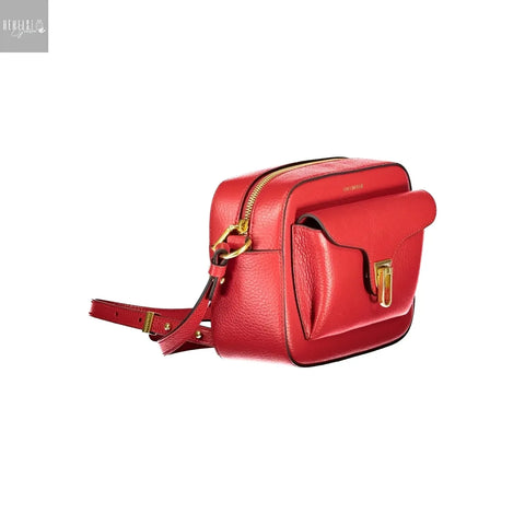 COCCINELLE Beat soft leren schoudertas scarlet rood