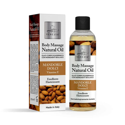 Lady Venezia Natuurlijke Lichaamsmassageolie met Zoete Amandel 250ml - Hemelse-geuren.nl