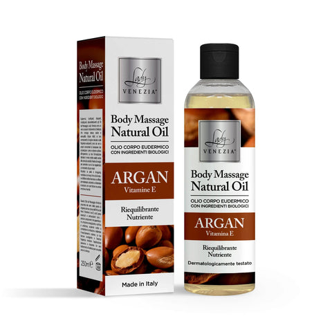 Lady Venezia Natuurlijke Lichaamsmassageolie – Argan 250ml - Hemelse-geuren.nl