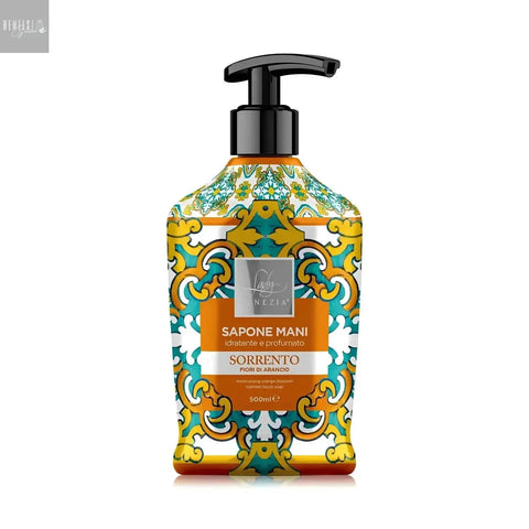 Lady Venezia Ceramiche Artistieke Handzeep Sorrento met Sinaasappelbloesem 500ml - Hemelse-geuren.nl