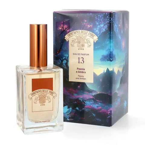 Compagnia delle Indie eau de parfum pioenroos en amber nr 13 - Hemelse-geuren.nl