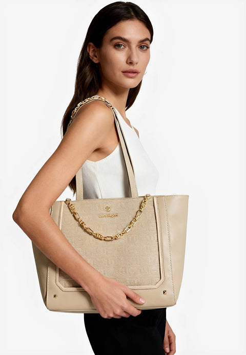 Laura Biagiotti Arkkette Shopping Bag beige