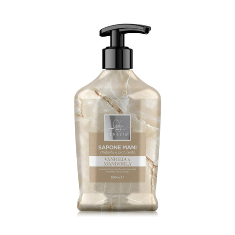 Lady Venezia Collezione Marmi – Luxe Handzeep Vaniglia e mandorla, vanille en amandel (500 ml) - Hemelse-geuren.nl