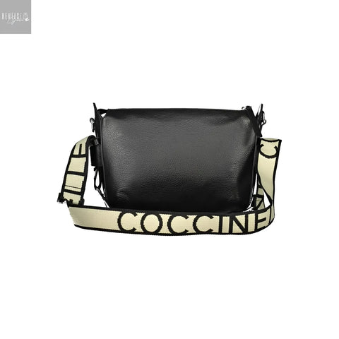 COCCINELLE Gretel Lint Schoudertas Zwart Leer Made in Italy