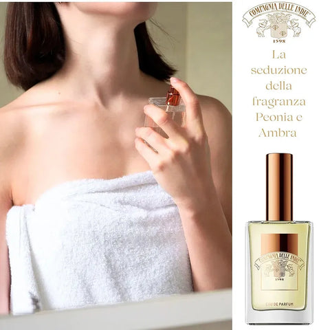 Compagnia Delle Indie cadeauverpakking pioenroos en amber nr 13 edp 75ml met bodylotion 250ml - Hemelse-geuren.nl