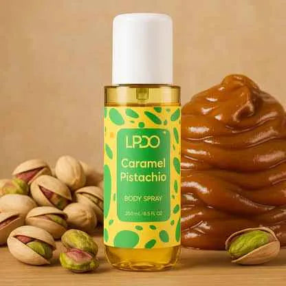 LPDO Caramel Pistachio Bodymist 250 ml - Hemelse-geuren.nl