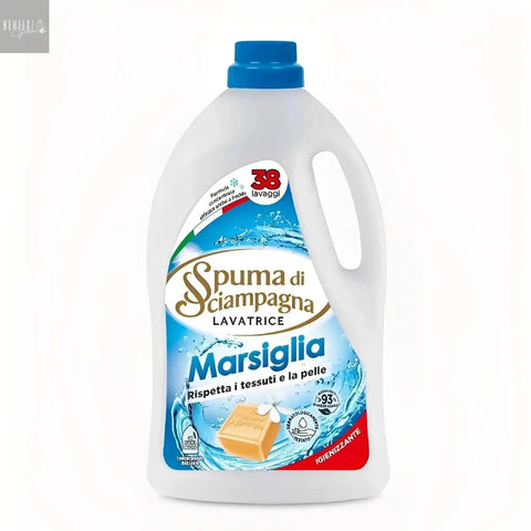 Spuma di sciampagna vloeibaar wasmiddel marsiglia witte en gekleurde was  1710 ml   38 wasjes. - Hemelse-geuren.nl