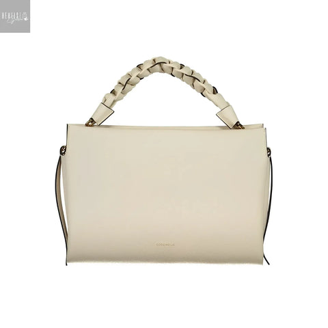 Coccinelle Boheme Schoudertas bianco Leer Made in Italy