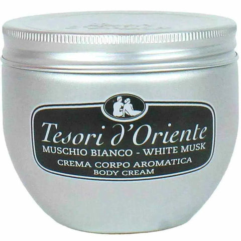 Tesori d'Oriente bodycreme white musk 300ml jar