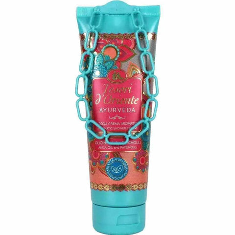 Tesori d'Oriente Ayurveda douchegel 250ml with calming essential oils.