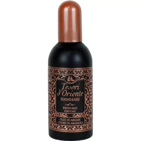 Tesori d'Oriente eau de parfum hammam 100ml bottle with ornate design.