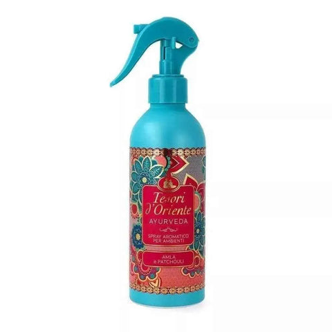 Oriente geurspray ayurveda met citrus- en houtachtige tonen flacon.