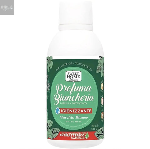 Sweet home geconcentreerde wasparfum white musk 250ml 50 wasbeurten Hemelse-geuren.nl