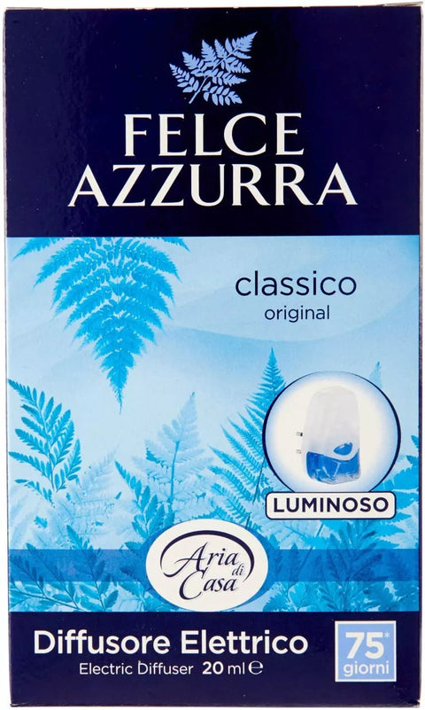 Felce Azzurra Classic elektrische luchtverfrisser Basis 20 ml, elektrische luchtverfrisser basis, Hemelse-geuren.nl
