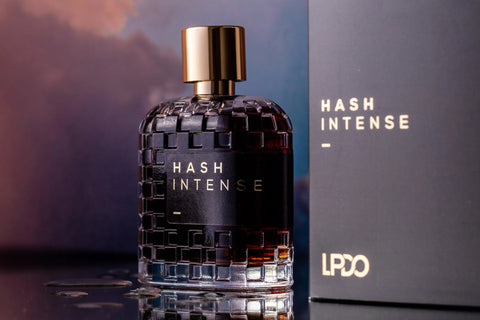 LPDO Hash intense cadeauverpakking Eau de parfum 100ml, bad en douche 100ml en verzorgingstasje - Hemelse-geuren.nl