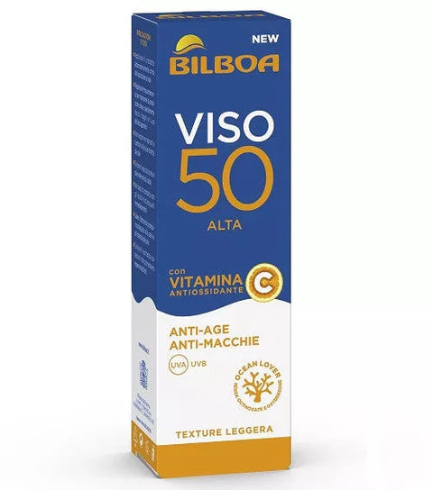 Bilboa PF50+ gezichtscreme met vitamine c / anti-age, Hemelse-geuren.nl
