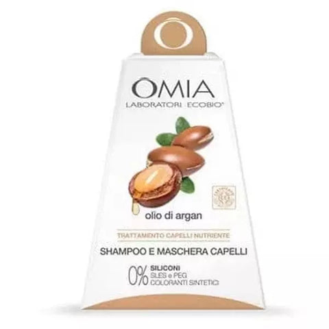 Omia Bio cadeauverpakking shampoo en haarmasker argan - Hemelse-geuren.nl