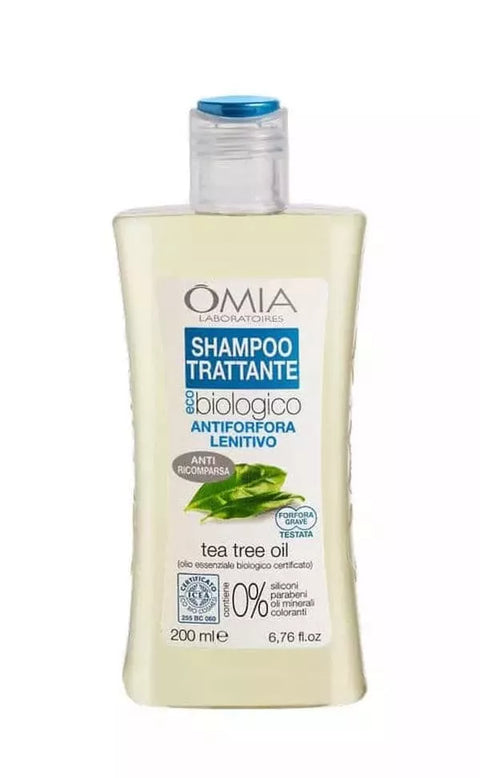 Omia shampoo met tea tree antiroos biologisch - Hemelse-geuren.nl