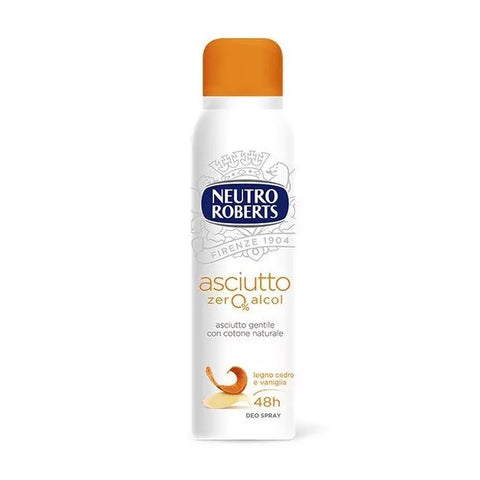 Neutro Roberts borotalco deodorant spray cederhout en vanille zonder alcohol - Hemelse-geuren.nl